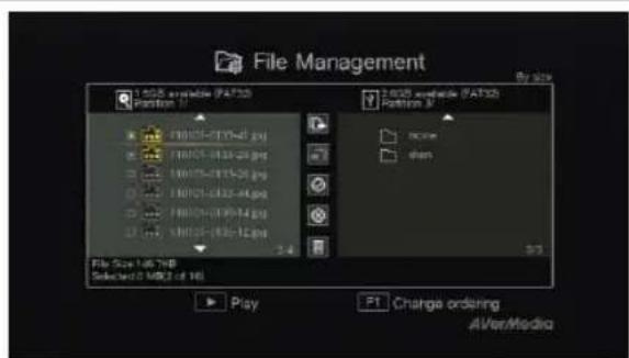 AVERMEDIA Live Streamer CAM 315PW315 - Gestão de Arquivo (File Management) - 1