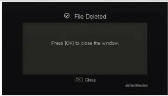 AVERMEDIA Live Streamer CAM 315PW315 - Eliminar archivos - 1