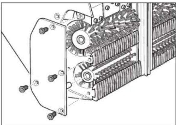 Kärcher BR 4735 Esc - Cambiar los cepillos de rodillo y de entrada - 1