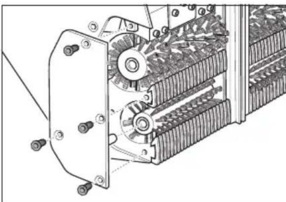 Kärcher BR 4735 Esc - Substituir as escovas cilíndricas e as escovas de admissão - 1