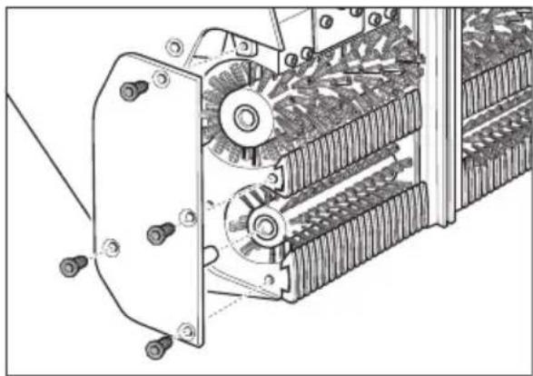 Kärcher BR 4735 Esc - Replacing the roller brushes and the intake brushes - 1