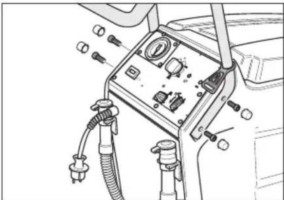 Kärcher BR 4735 Esc - Monter le guidon de poussée - 1