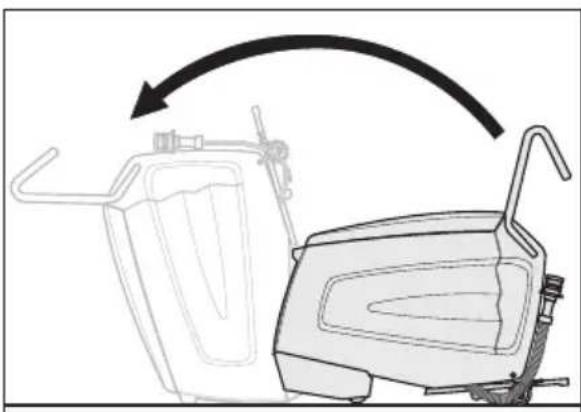 Kärcher BR 4735 Esc - Seadme kallutamine hooldusasendisse - 1