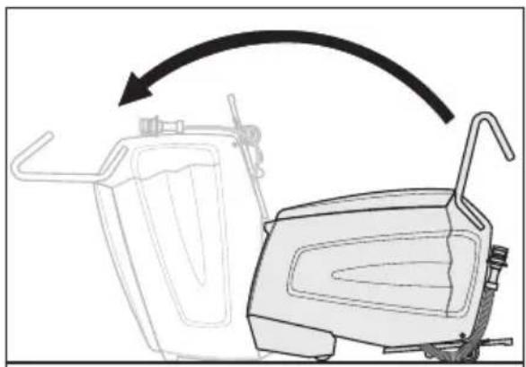 Kärcher BR 4735 Esc - Γείρετε τη συσκευή στη θέση συντήρησης - 1
