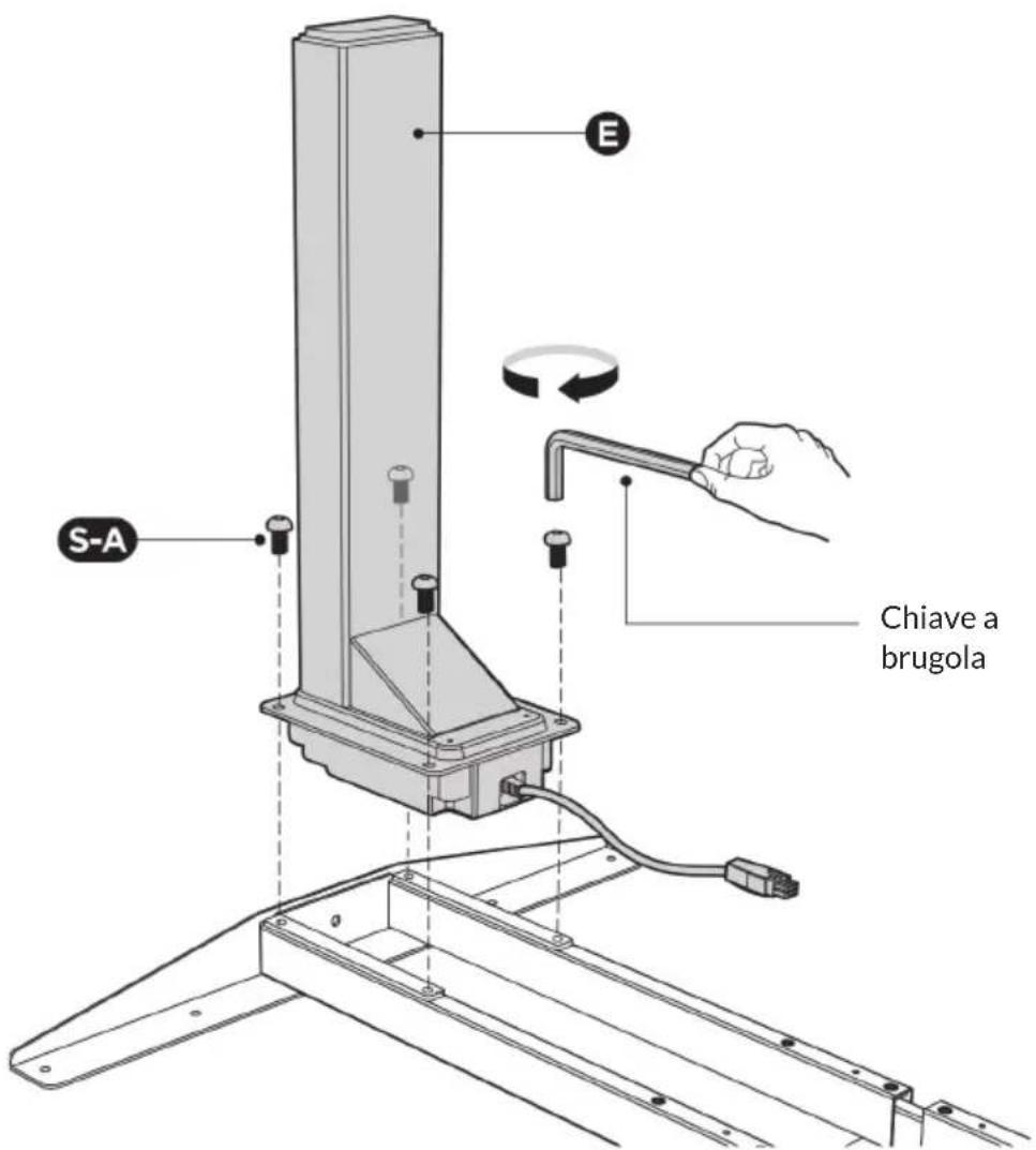 OneConcept Multidesk Comfort - Assemblare le colonne di sollevamento - 2