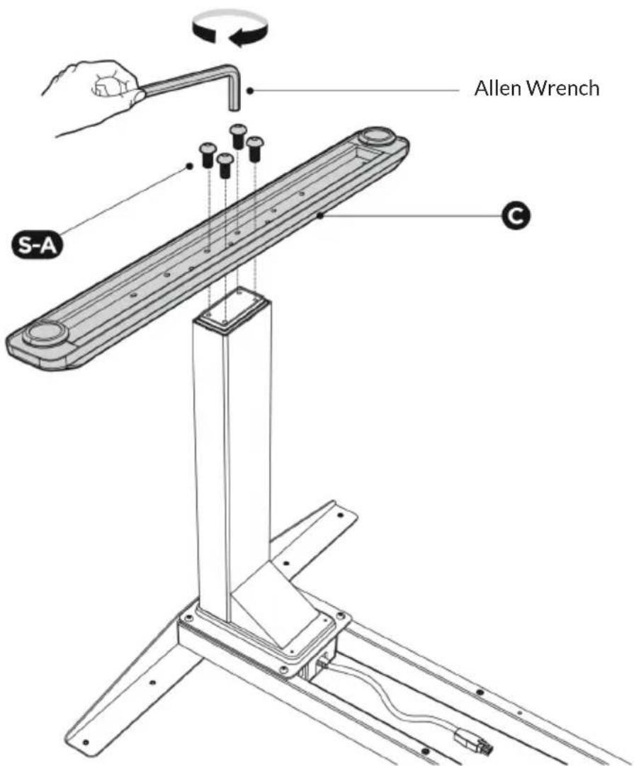 OneConcept Multidesk Comfort - Assembling the Feet - 2
