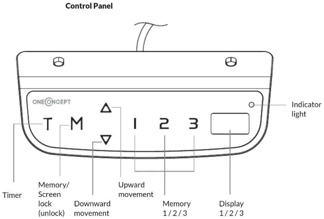 OneConcept Multidesk Comfort - CONTROLLER - 1