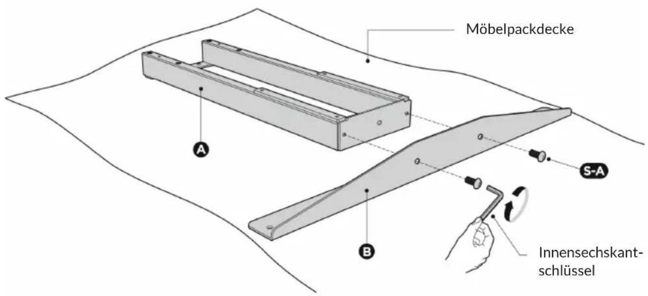OneConcept Multidesk Comfort - Seitenwinkeln anbringen - 1