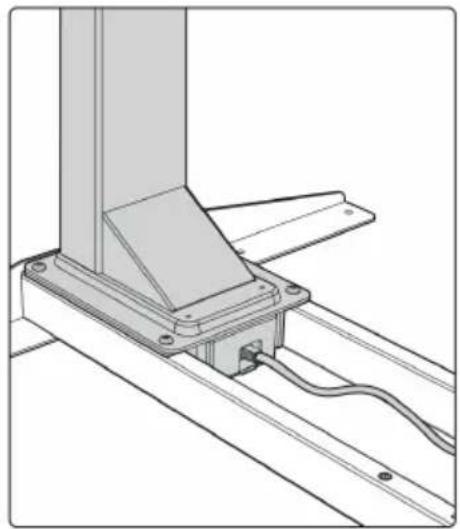 OneConcept Multidesk Comfort - Assembling the Lifting Columns - 1