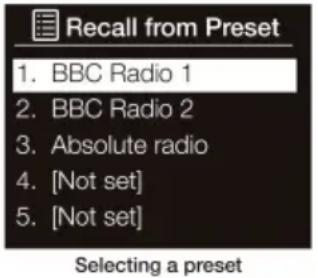 Auna Connect CD MKII - Pour sauvégarder une station dans la liste des préréglages (11-20) - 1