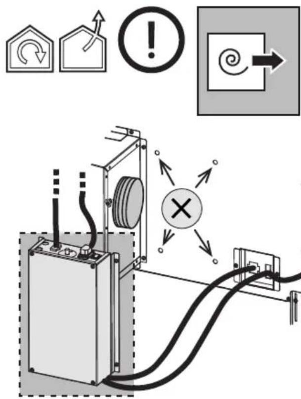 Diagram illustrating electrical circuit components with warning symbols and annotations in Chinese
