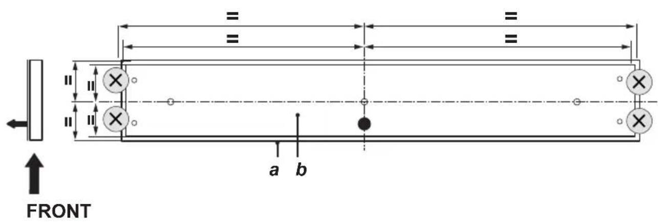 FRONT a b