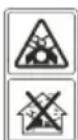 DOLMAR PM462R - AM PRODUKT ANGEBRACHTE SYMBOLE (auf der Rückabdeckung) - 5