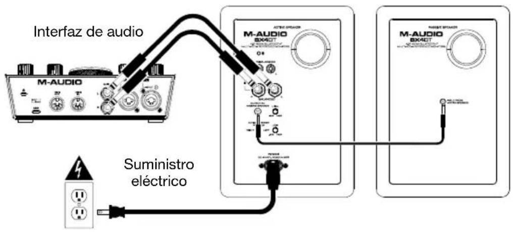 Interfaz de audio M-AUDIO M-AUDIO BX4CT O4 SUMINISTRO eléctrico M-AUDIO BX4CT M-AUDIO BX4CT