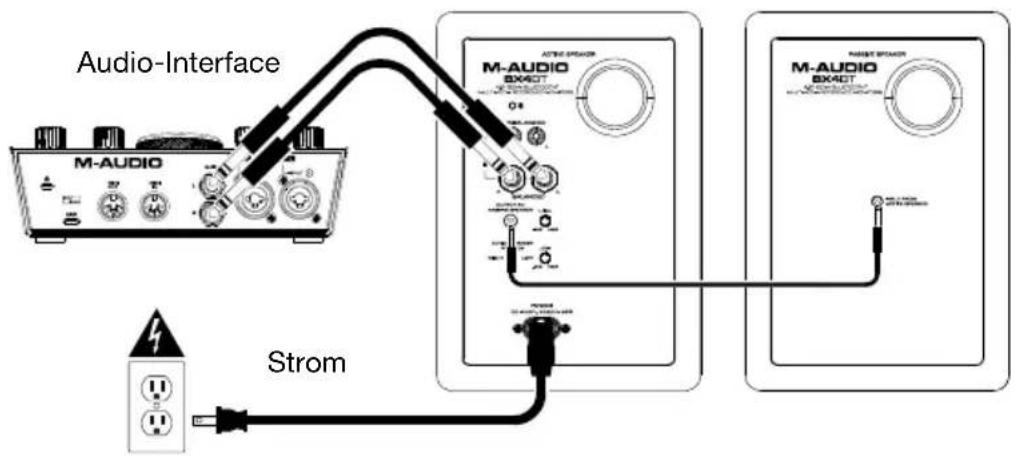 Audio-Interface M-AUDIO M-AUDIO BX40T O4 Strom M-AUDIO BX40T M-AUDIO BX40T Power Power