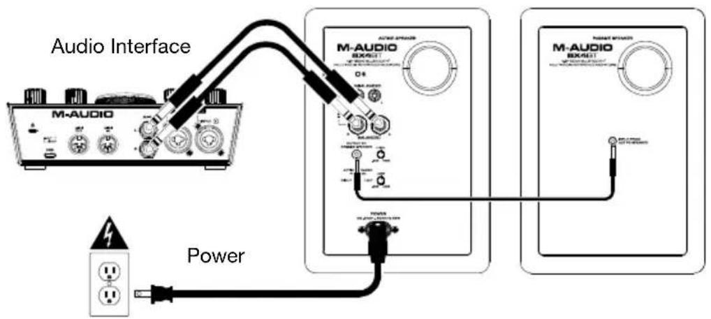 M-AUDIO BX4 BT - Connection Diagrams - 1