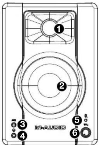 M-AUDIO BX3 BT - Pannello anteriore - 1