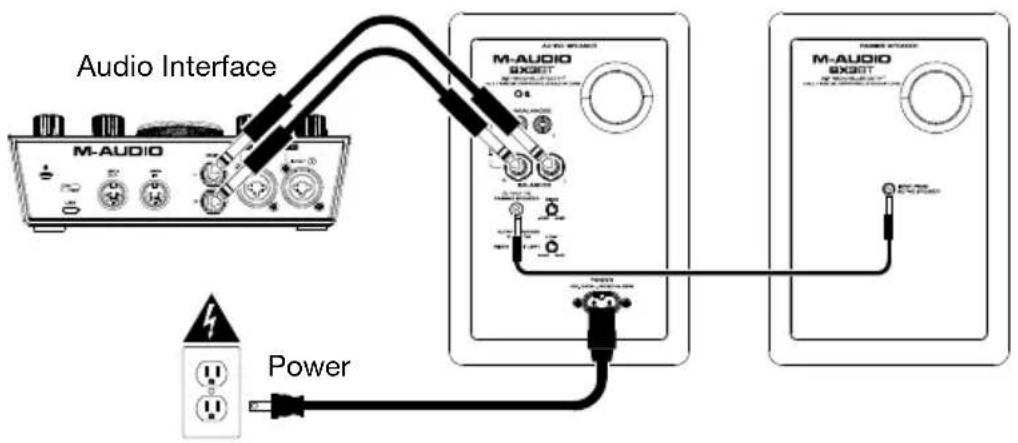 M-AUDIO BX3 BT - Connection Diagrams - 1
