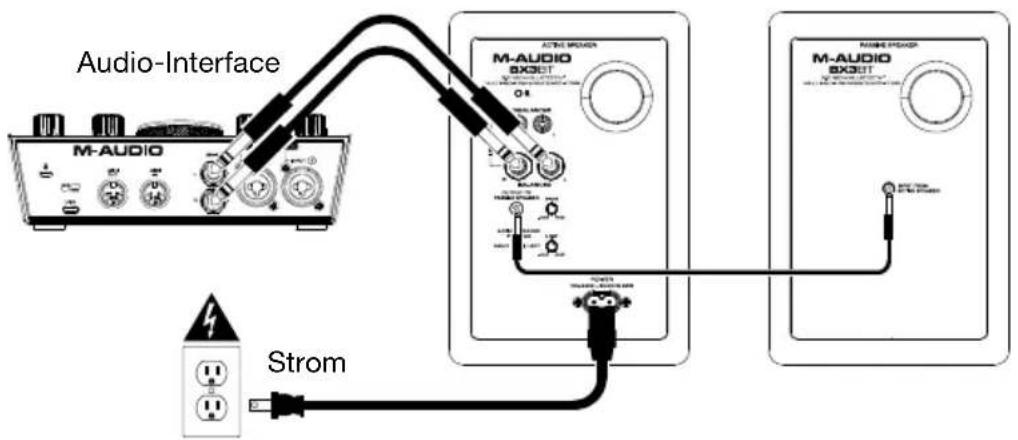 M-AUDIO BX3 BT - Anschlussdiagramm - 1