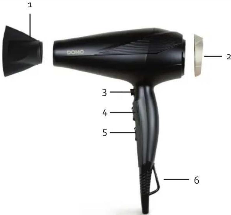 DOMO DO1093HD - PARTS - 1