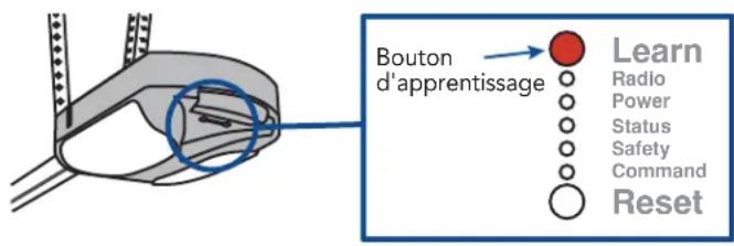 CHAMBERLAIN MYQG0402 - Localisez le programme ou le bouton d'apprentissage d'un ouvre-porte de garage - 2