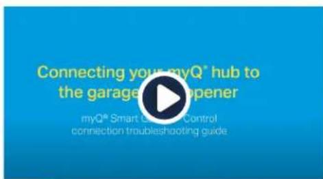 CHAMBERLAIN MYQG0402 - Vidéos de dépannage - 2