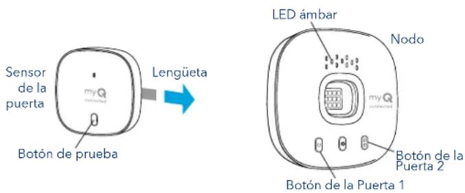 CHAMBERLAIN MYQG0402 - Emparejamiento de un sensor de puerta de repuesto - 1