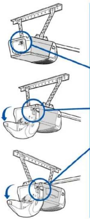 CHAMBERLAIN MYQG0402 - Buscar un botón de aprender o programa del abrepuertas de garaje - 1