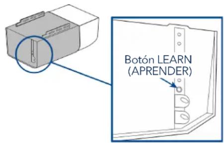 CHAMBERLAIN MYQG0402 - Buscar un botón de aprender o programa del abrepuertas de garaje - 1
