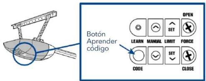 CHAMBERLAIN MYQG0402 - Buscar un botón de aprender o programa del abrepuertas de garaje - 3