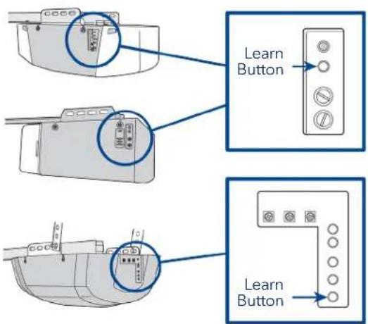 CHAMBERLAIN MYQG0402 - Locate a garage door opener program or learn button Linear Products - 1