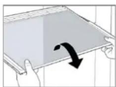 BOMANN KB 7245 - Removing / inserting the shelves - 1