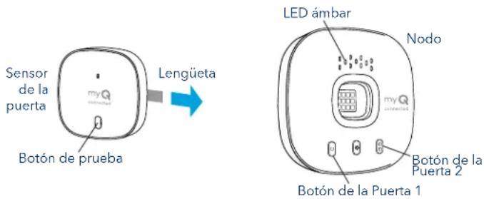 CHAMBERLAIN MYQG0401 - Emparejemiento de un sensor de puerta de repuesto - 1