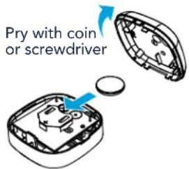 CHAMBERLAIN MYQG0401 - Change the door sensor battery - 1