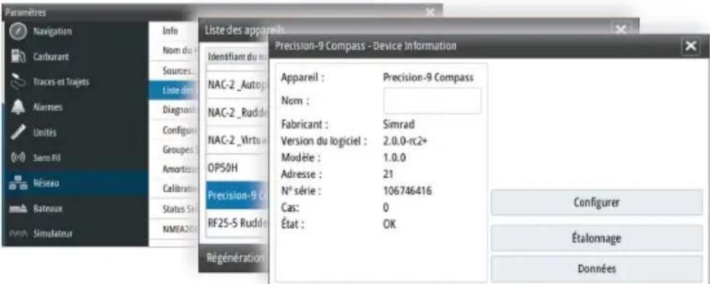 LOWRANCE NAC3 - Configuration du compas - 1