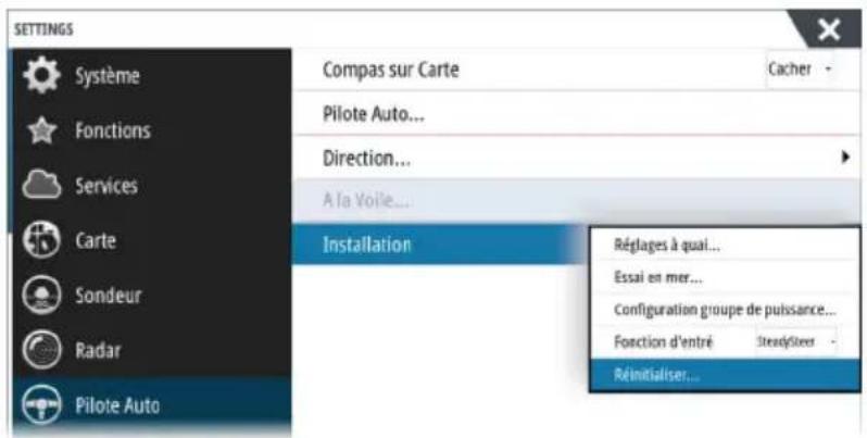 LOWRANCE NAC3 - Réinitialisation du calculateur de pilotage automatique - 1