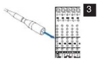 AKG W82 - Connection to conventional mixing console using a cable - 3