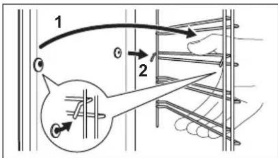 AEG KPK742280M - How to remove: Shelf supports - 2