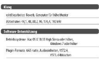 TC ELECTRONIC VSS3 Native - Spezifikationen - 1