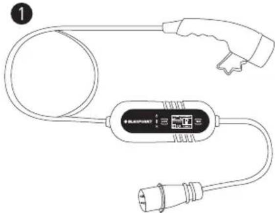 BLAUPUNKT P3PM2T2 - Introduktion av bärbar EV-laddare (Mode 2) - 1
