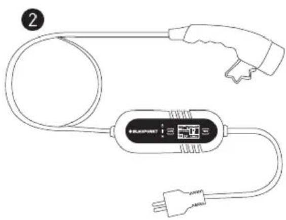 BLAUPUNKT P1PM2T2 - Introduktion til den bærbare EV-oplader (Mode 2) - 2