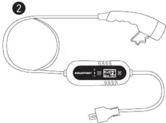 BLAUPUNKT P1PM2T2 - Introduktion av barbar EV-laddare (Mode 2) - 2