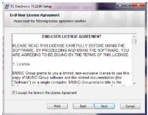 TC ELECTRONIC TC2290DT - Installation sur un PC - 2