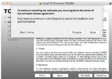 TC ELECTRONIC TC2290DT - Instalación en una Mac - 3