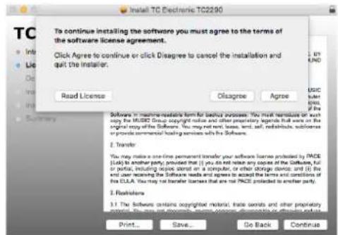 TC ELECTRONIC TC2290DT - Instalação em um Mac - 3