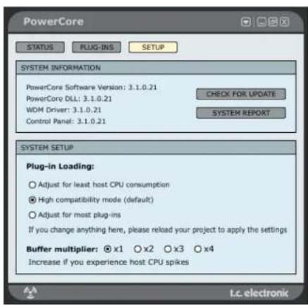 TC ELECTRONIC PowerCore X8 - PAGE SETUP - 1