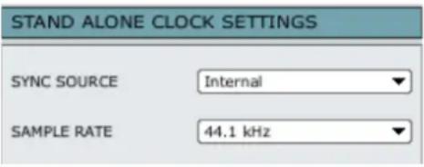TC ELECTRONIC Konnekt Live - Stand Alone Clock Settings (Réglages en mode autonome) - 1