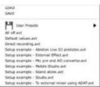 TC ELECTRONIC Impact Twin - Total Recall - Menu File - 2