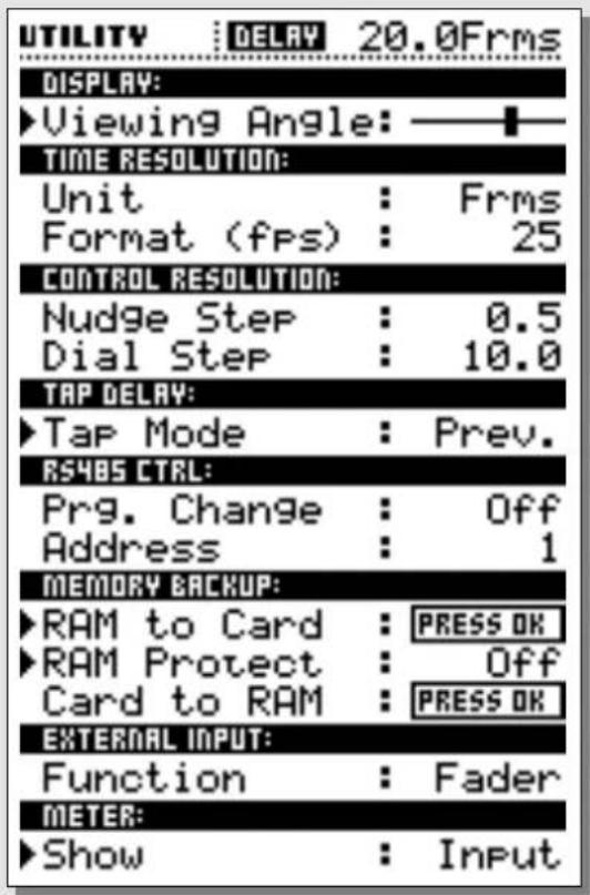 TC ELECTRONIC D22 - MENU UTILITY - 1