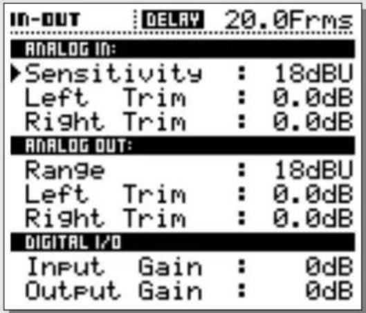 TC ELECTRONIC D22 - CONFIGURATION DES ENTREES/SORTIES - 1
